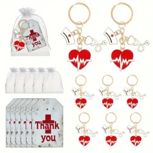 Love Doctor μπρελόκ καρδιά-nurse appreciation party favor set7