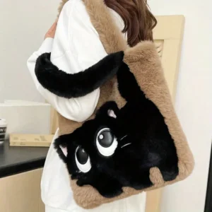 Adorable Black Cat Shoulder Bag-cat bag1