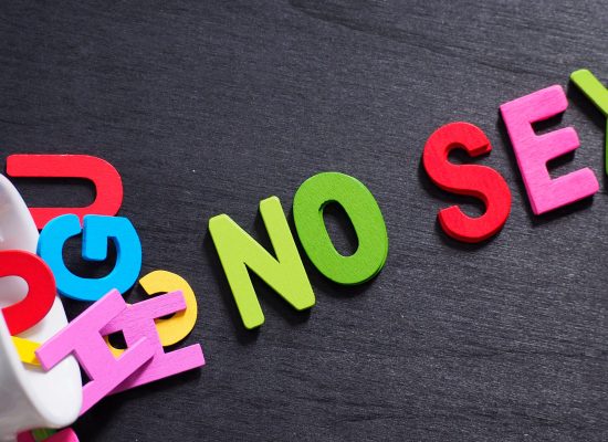 "no,Sex",Word,Made,From,Colorful,Wooden,Letters,Out,Of